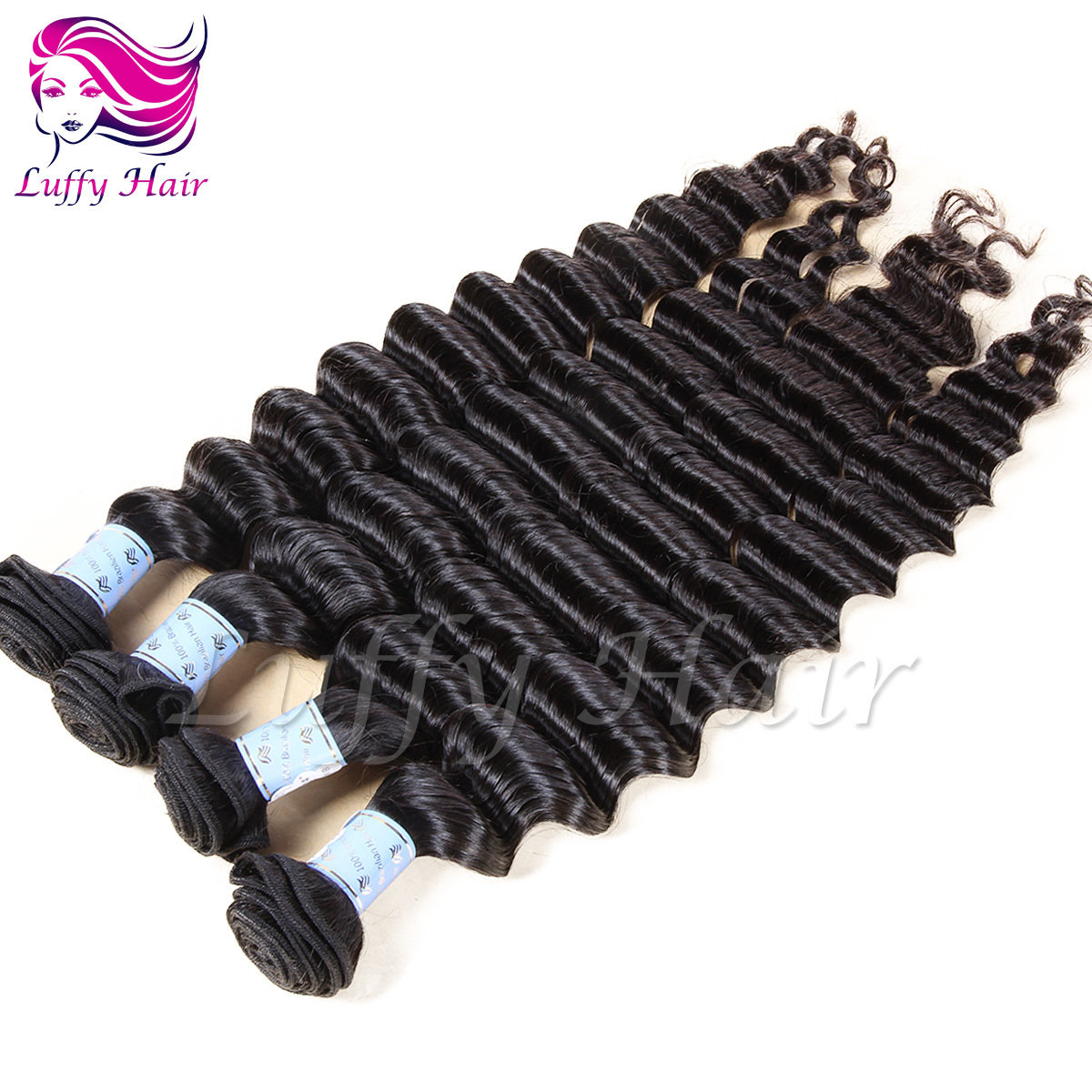 8A Virgin Human Hair Deep Wave Hair Bundle - KEL008