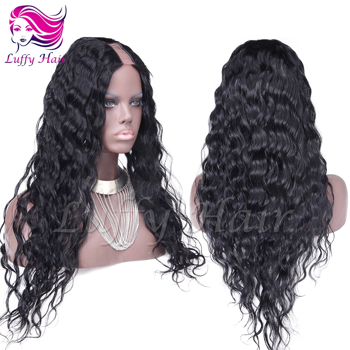 8A Virgin Human Hair Natural Wave U Part Wig - KWU007