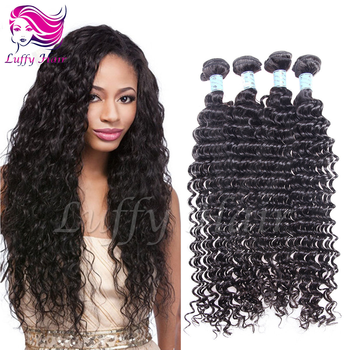 8A Virgin Human Hair Curly Hair Bundle - KEL014