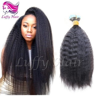 Kinky Straight Tape In Hair Extensions - KTL009