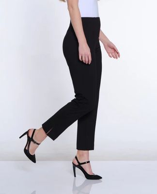 Slimsation Faux Zip Front Ankle Pant