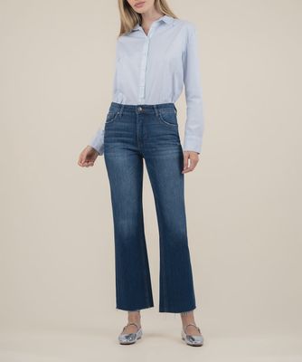 Kelsey High Rise Ankle Flare Royal