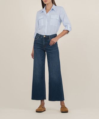 Meg High Rise Fab Ab Wide Leg