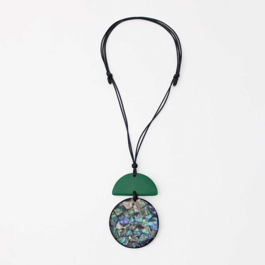 Green Addison Pendant Necklace