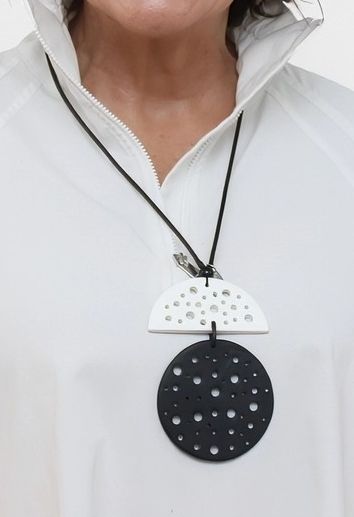 White Jocelyn Pendant Necklace