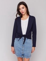 Bolero Sweater, Size: S, Colour: Navy