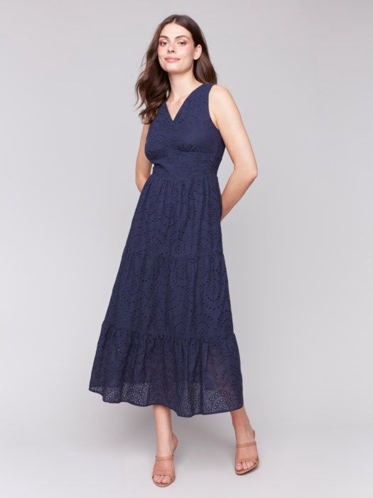 Eyelet Maxi Dress, Size: S