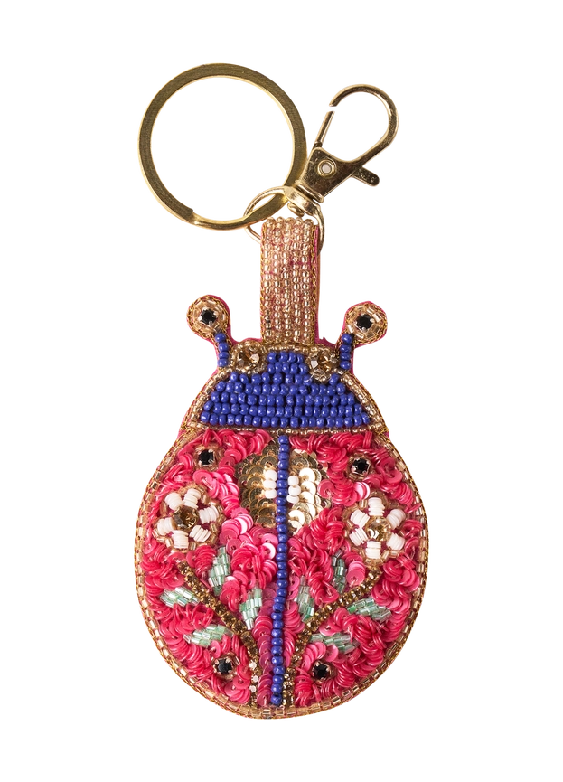 Beaded Keyring, Colour: Lovely Ladybird