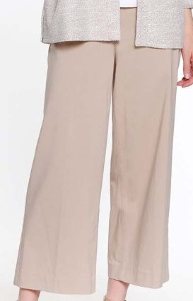 Pull On Wide Leg Cropped Pant, Size: 4
