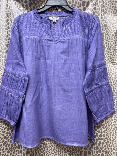 Pintucked Yoke Popover Top