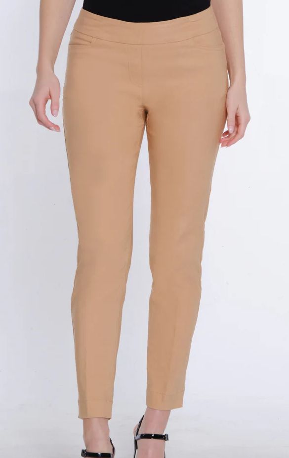 Creme Brulee- Pull-On Ankle Pant, Size: 4, Colour: Camel