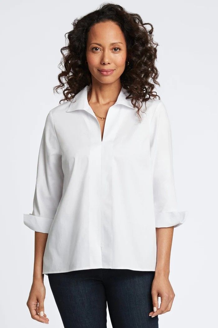 Agnes White Cotton Shirt