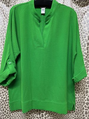 Essentials Roll Tab Cuffed Sleeve Top