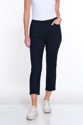 Essentials Pull-On Crop Pant with pockets &amp; Hen Trim