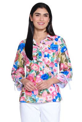 Floral Pink Print Blouse