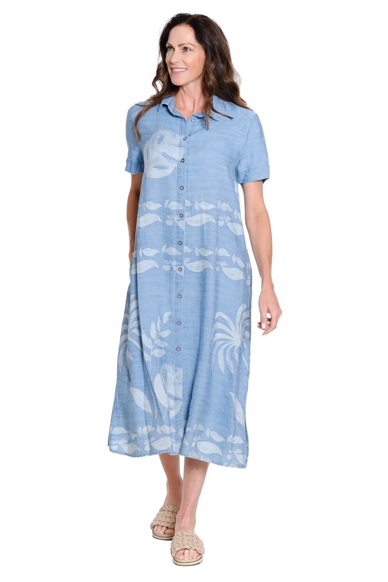 Chambray Button Up Dress