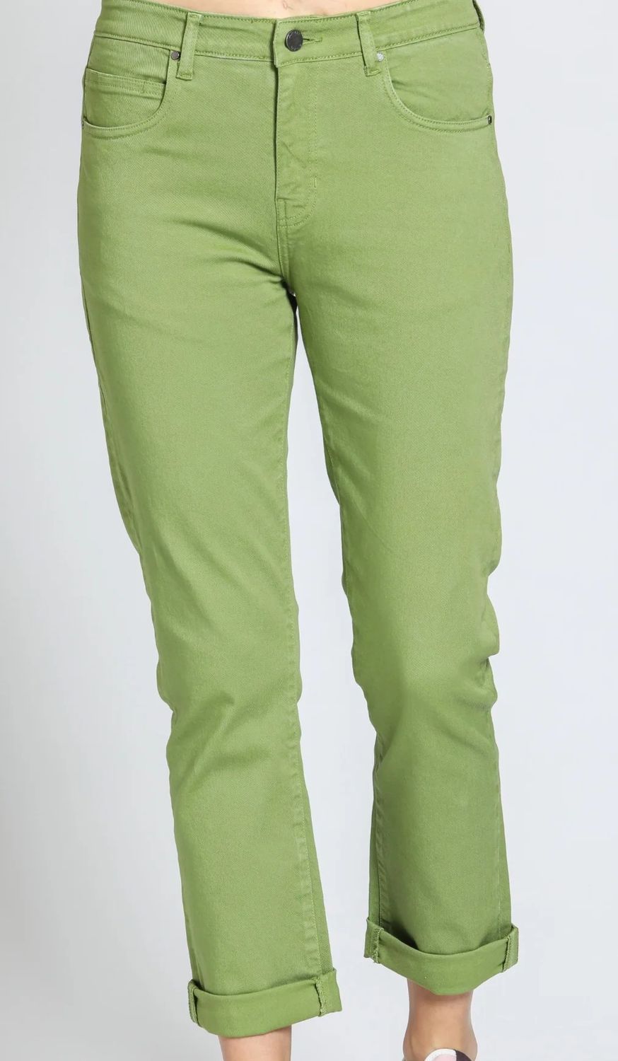Mid Rise GF Rolled Jean, Size: 2
