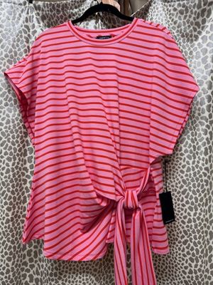 APNY-Stripe Top w/Side Sash