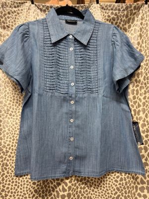 APNY-Light Indigo SS Top
