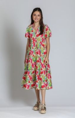APNY-Pink Multi Shirt Dress