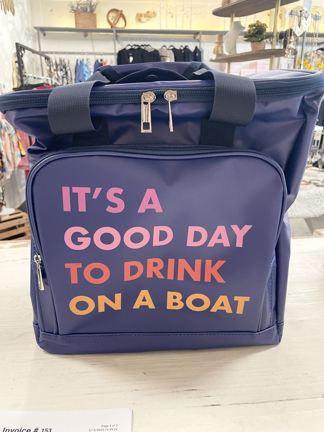 Drink on a Boat Cooler