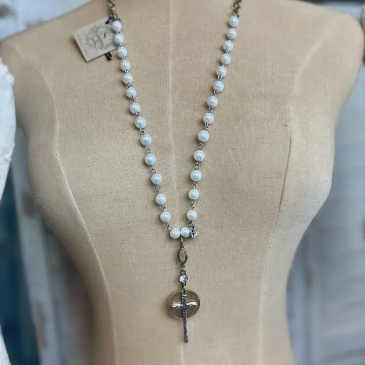 Pearl Cross Coin