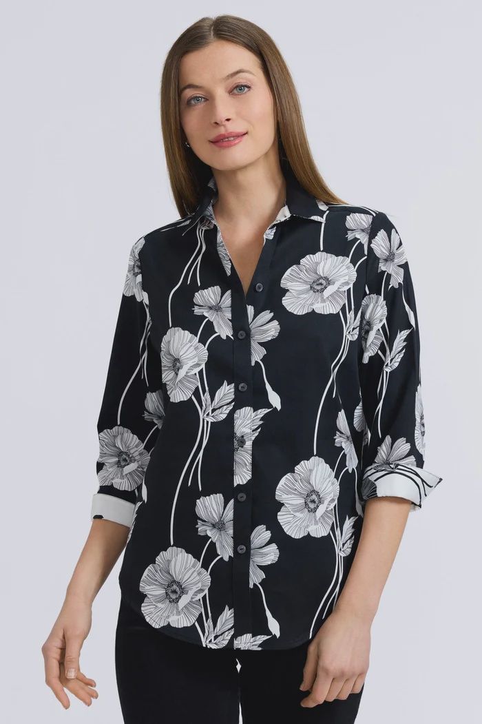 Foxcroft Margie Poppy Blouse
