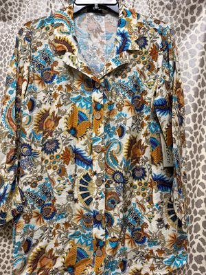ALC-Multi Color Wire-Collar Blouse