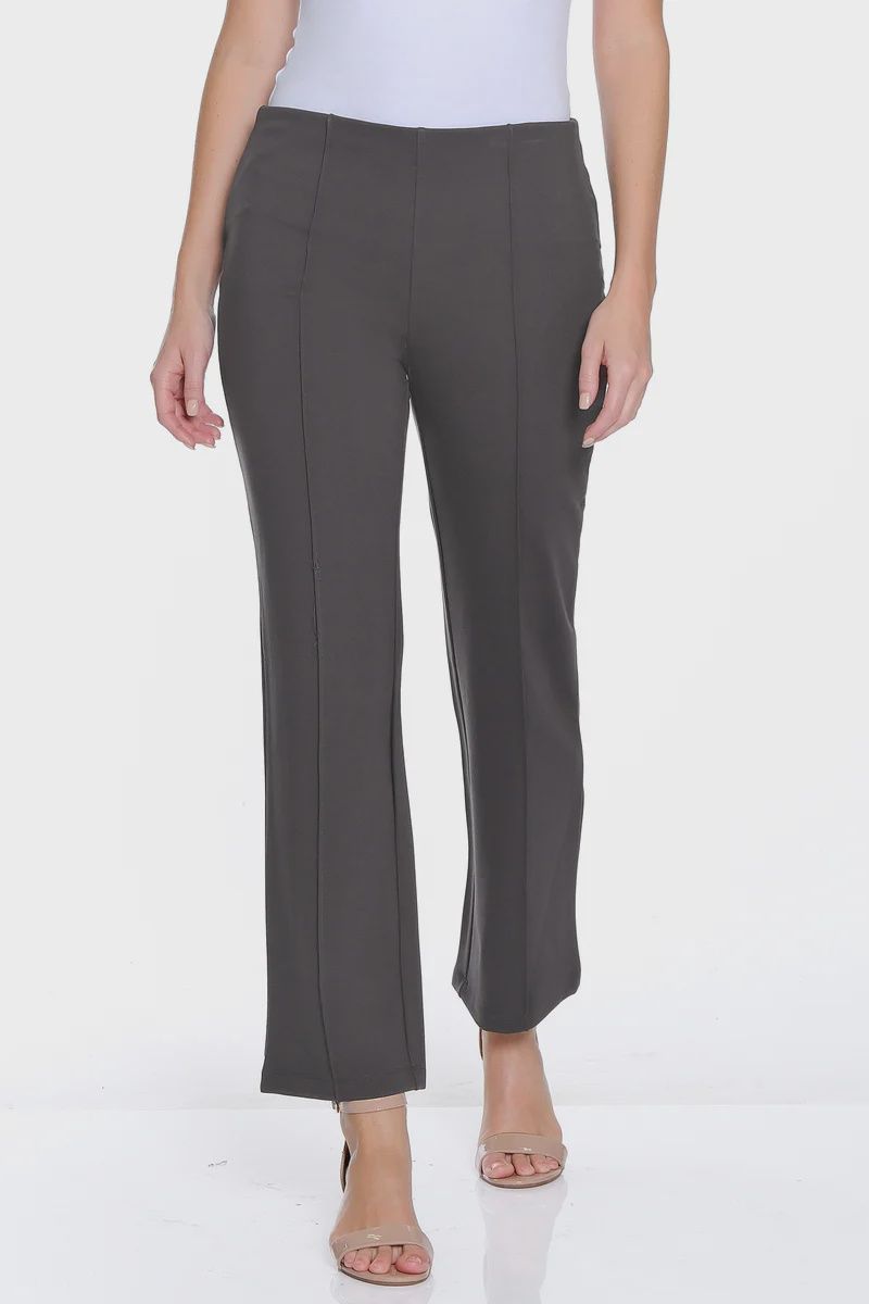 Slimsation-Pintuck Flare Ankle Pant