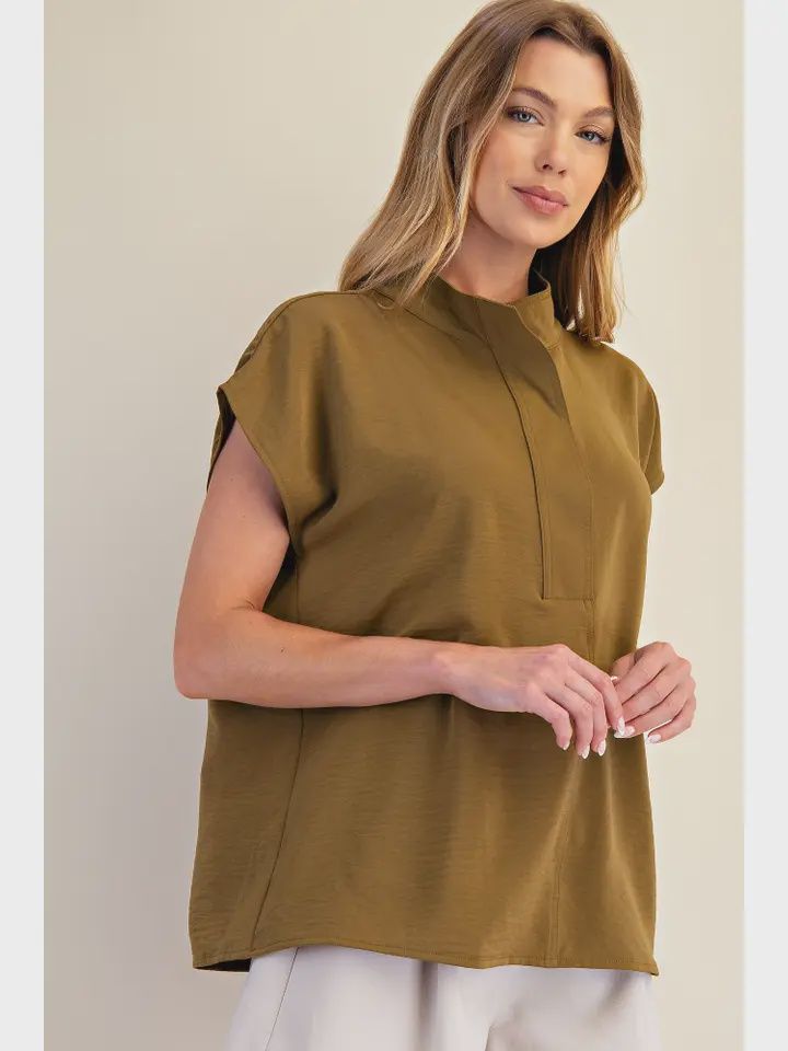 Glam-Round Neck Blouse