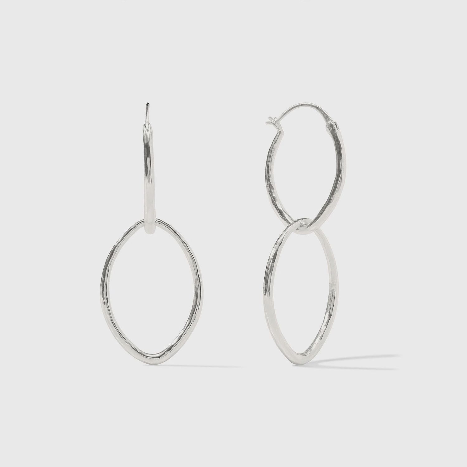 JV-Fleur-de-Lis 2 in 1 Ear-Silver-OS