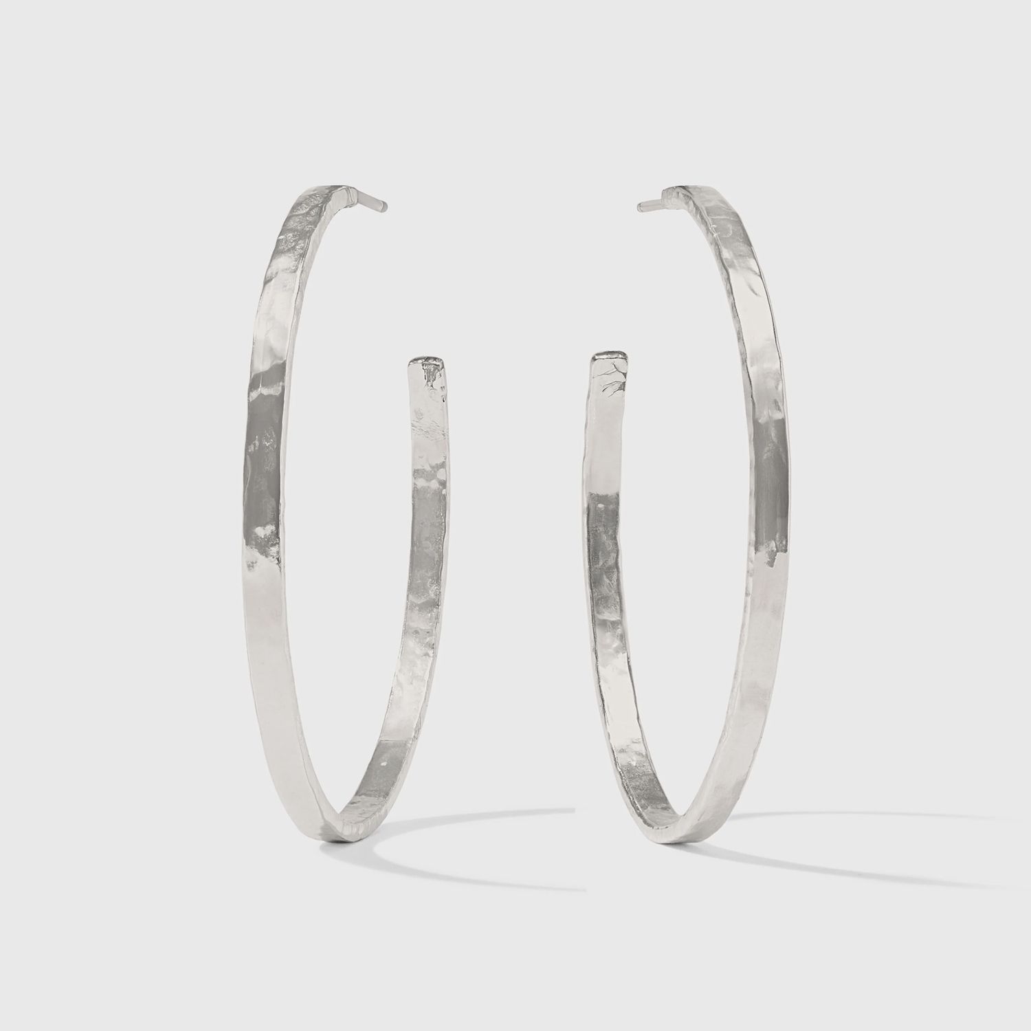 JV-Crescent Hoop-Silver-XL