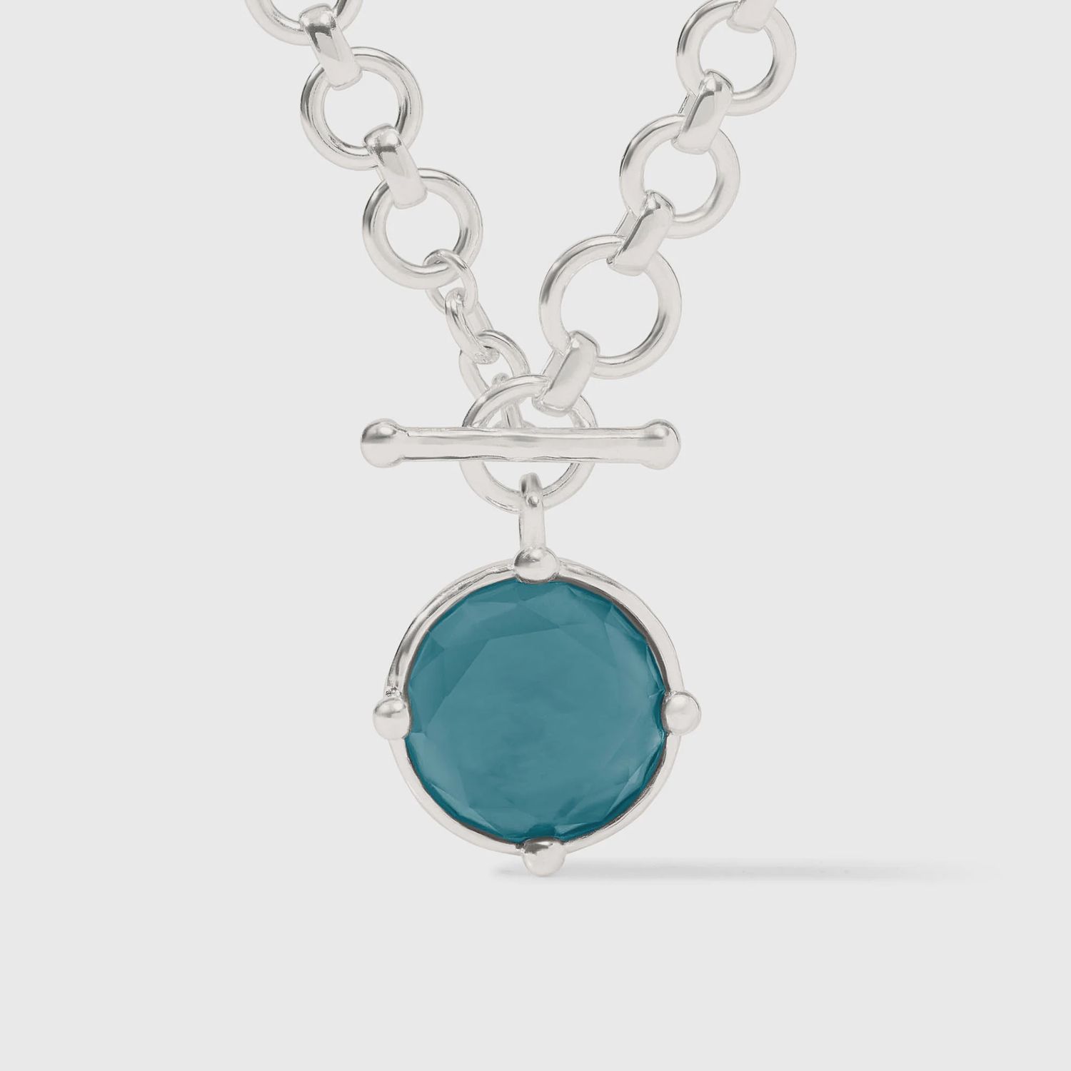 JV-Honeybee Demi Necklace-Iridescent Montana Blue