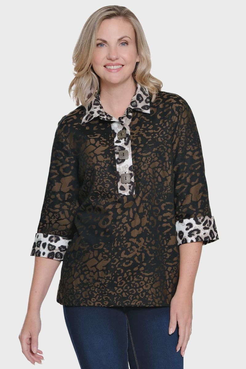 AM-Jacquard Popover Tunic