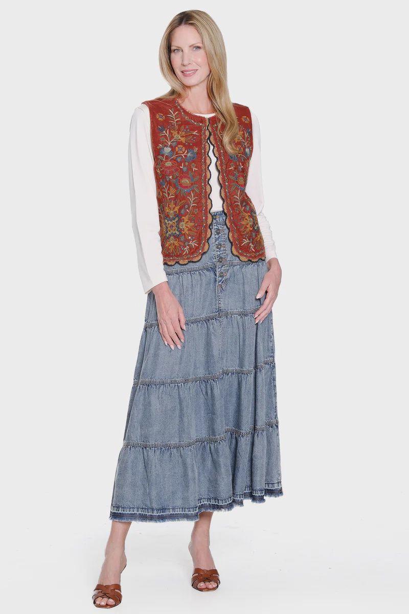 JM-Acid Wash Skirt