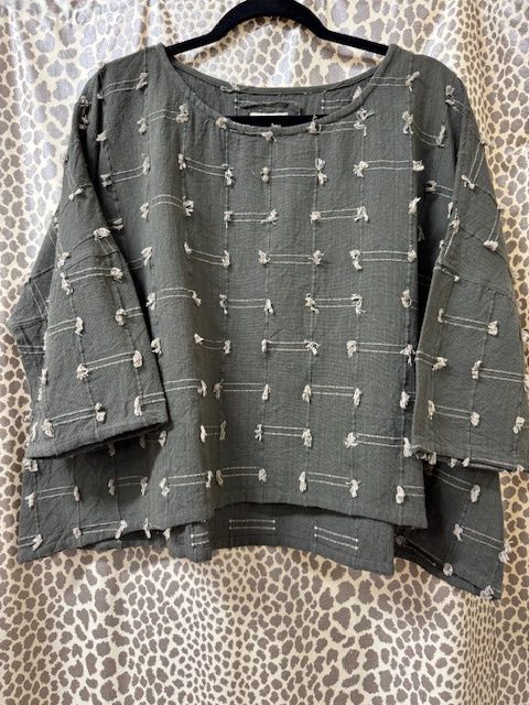 Namsar-Olive Top w/Cream