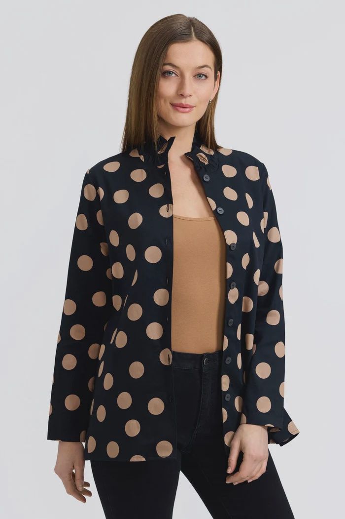 Foxcroft-Agnes Black/Almond
