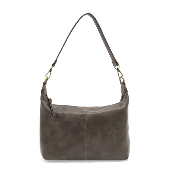 JS-Taupe Danna Top Zip Crossbody