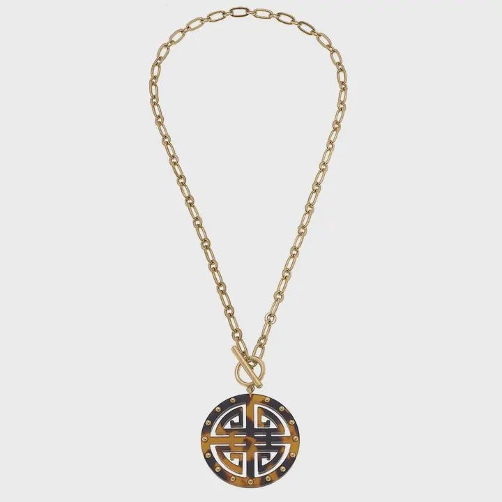 Tara Greek Keys Necklace