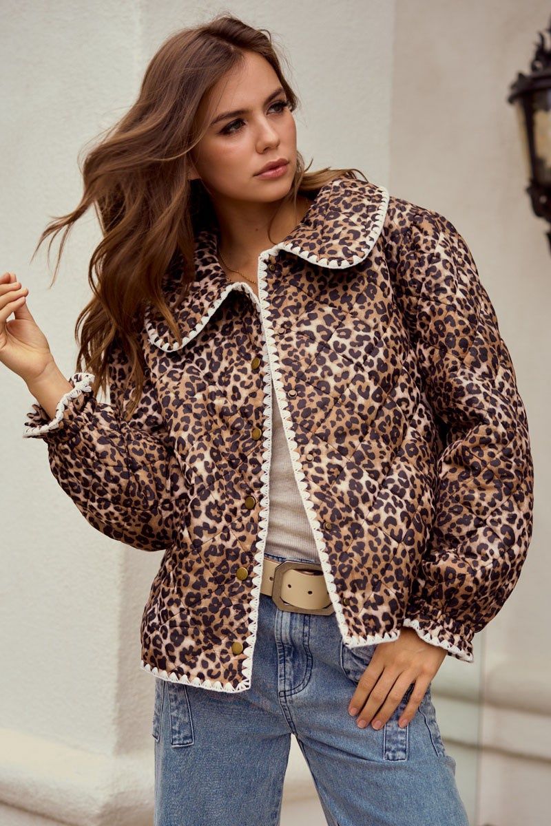 LL-Leopard Quilt Jacket