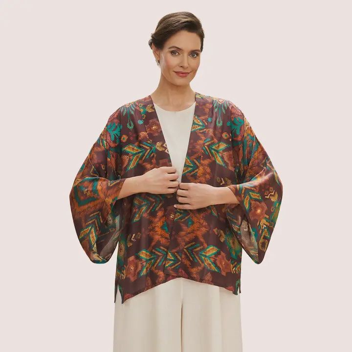 Powder-Chocolate Kimono