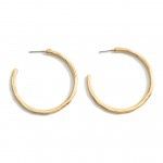 J&amp;C-Hammered Earring
