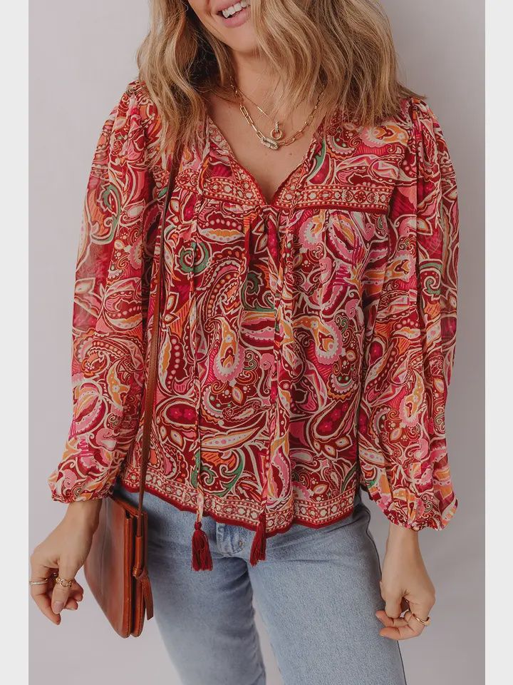 LDC-Paisley Print Top