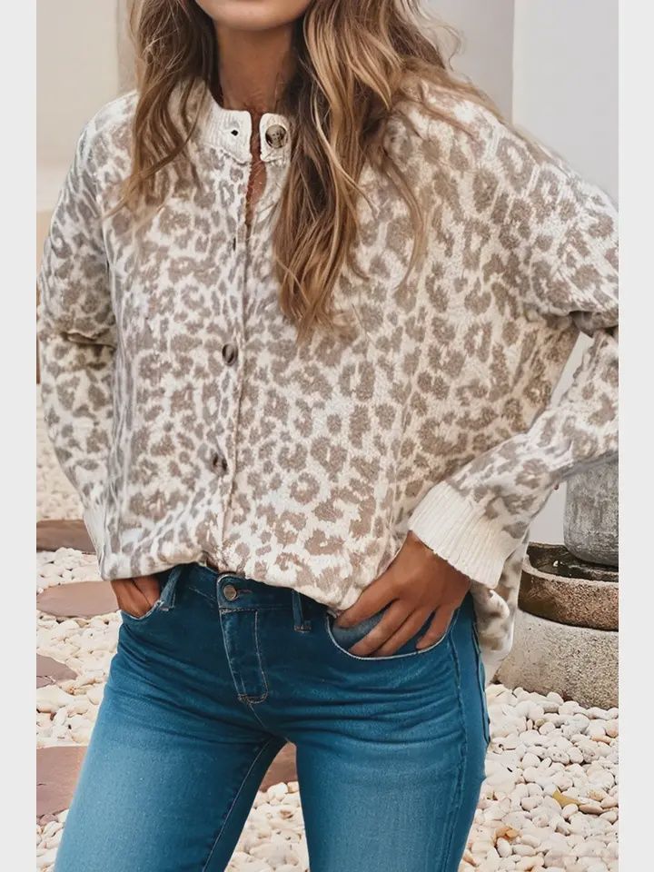 LDC-Chunky Leopard Sweater