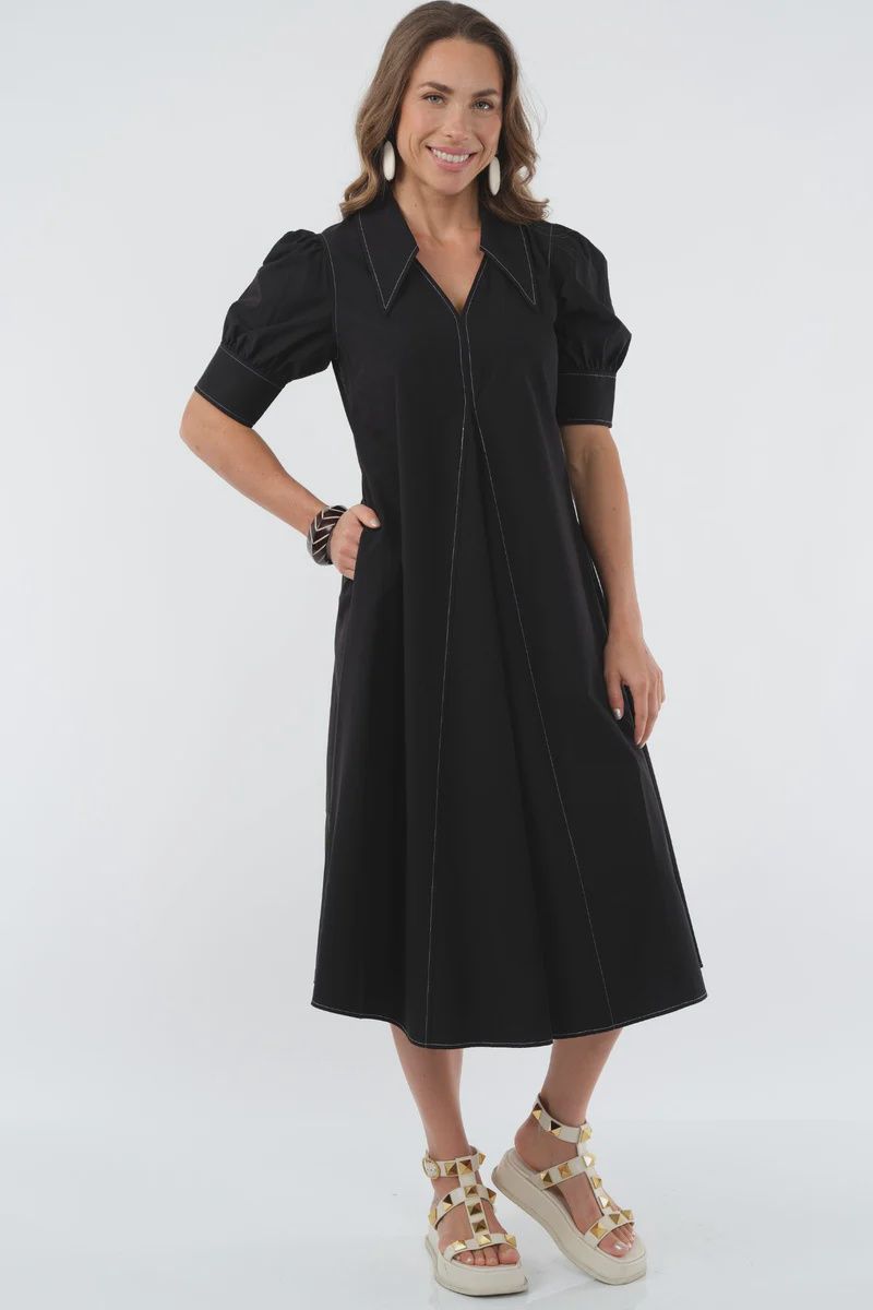 Lior-Amber Black Dress
