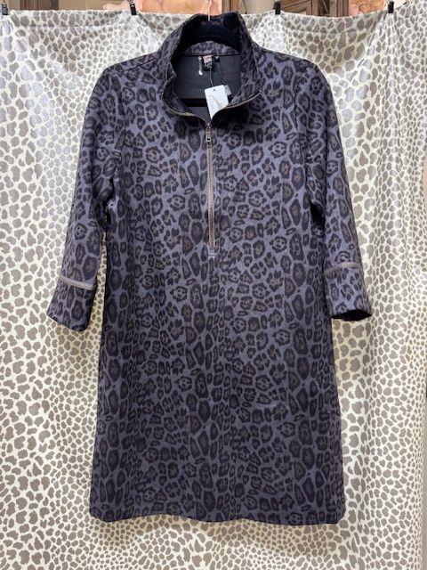 Lior-Dulce Grey Animal Dress