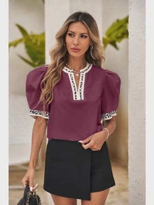 LD-Rose Top w/Leopard