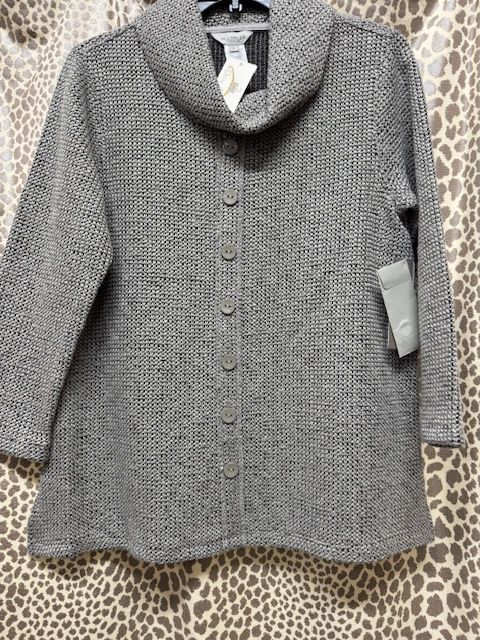 Snow Leopard-Cowl Neck Top