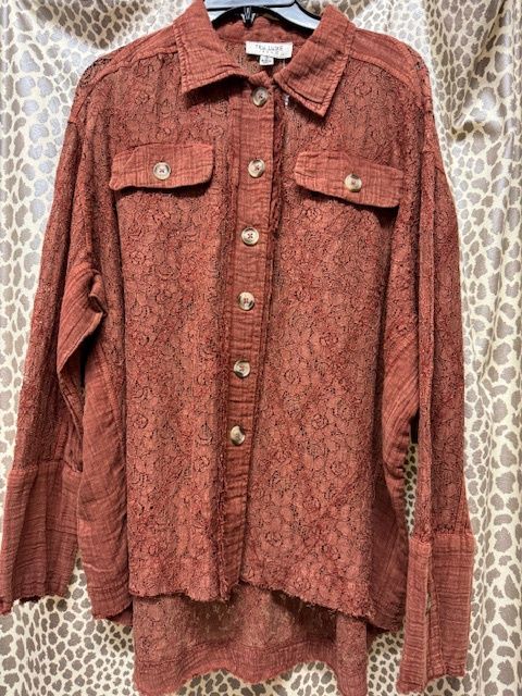 TL-Lace Washed Shirt