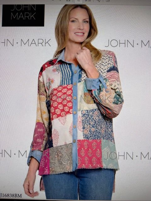 Patchwork Button Top